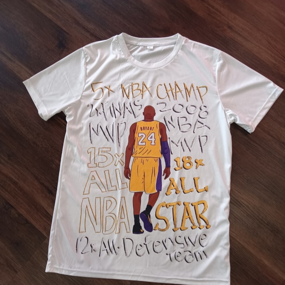 White NBA Graphic T-Shirt